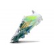 Chaussure Adidas F50 Elite FG Blanc Vert Or