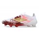 Chaussure Adidas F50 Elite FG Blanc Rouge Or