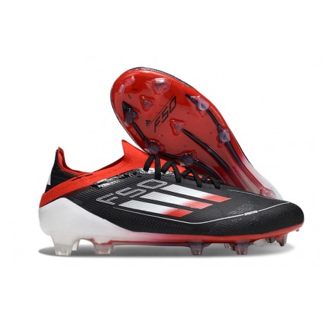 Chaussure Adidas F50 Elite FG Noir Rouge Blanc