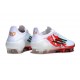 Chaussure Adidas F50 Elite FG Blanc Rouge Vert