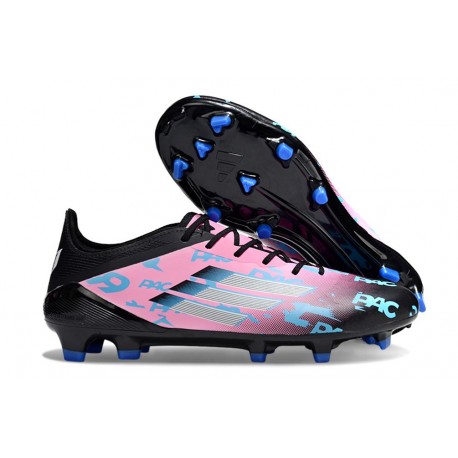 Chaussure Adidas F50 Elite FG Rose Noir Bleu