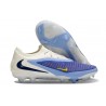 Nike Phantom 6 Low Elite FG Crampon Bleu Rapide Blanc Obsidienne Foncé