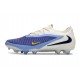 Nike Phantom 6 Low Elite FG Crampon Bleu Rapide Blanc Obsidienne Foncé