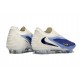 Nike Phantom 6 Low Elite FG Crampon Bleu Rapide Blanc Obsidienne Foncé