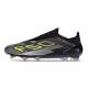 Adidas F50 Elite Laceless FG Core Noir Fer Mét. Citron Lucide