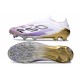 Adidas F50 Elite Laceless FG Blanc Noir Violet