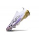 Adidas F50 Elite Laceless FG Blanc Noir Violet