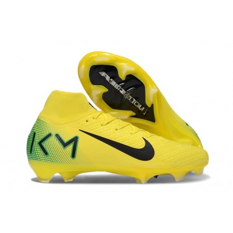 Chaussure Nike Mercurial Superfly X Elite FG Jaune Vert Noir