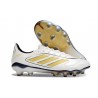 Crampons de Foot adidas Copa Pure 3 FG Blanc Or Mét