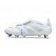 Crampons de Foot adidas Predator Elite FT SG Blanc Argent Bleu