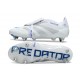 Crampons de Foot adidas Predator Elite FT SG Blanc Argent Bleu