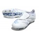 Crampons de Foot adidas Predator Elite FT SG Blanc Argent Bleu