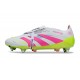 Crampons de Foot adidas Predator Elite FT SG Blanc Rose Jaune