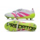 Crampons de Foot adidas Predator Elite FT SG Blanc Rose Jaune