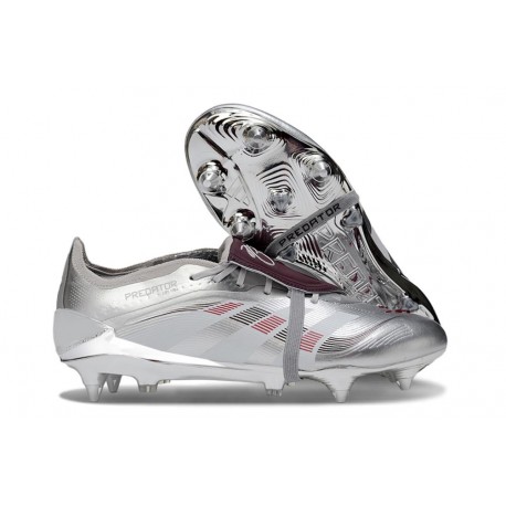 Crampons de Foot adidas Predator Elite FT SG Argent Bleu