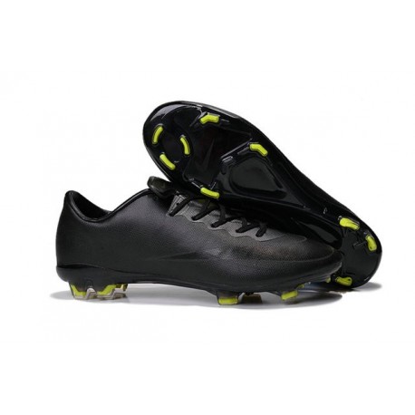 2015 Nouveau Crampons Nike Mercurial Vapor X ACC FG Noir Volt