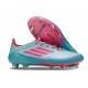 Crampons Adidas F50 Elite SG MESSI Aqua Flash Rose Lucide Cyan Lucide