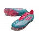 Crampons Adidas F50 Elite SG MESSI Aqua Flash Rose Lucide Cyan Lucide