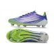 Crampons de Football Adidas F50 Elite SG Violet Rapide Blanc Ftwr Citron Lucide