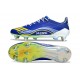 Crampons de Football Adidas F50 Elite SG Bleu Jaune