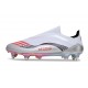 Adidas F50 Elite LL SG-Pro X Messi Blanc Ftwr Rouge Lucide Argent Mét