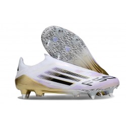 Adidas F50 Elite LL SG-Pro Blanc Noir Or Mét