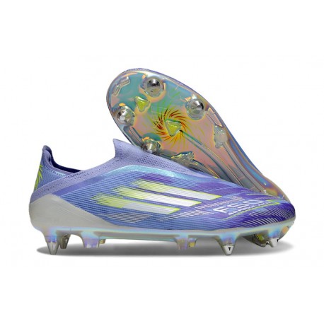 Adidas F50 Elite LL SG-Pro Violet Rapide Blanc Ftwr Citron Lucide