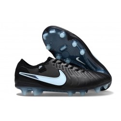 Nike Tiempo Legend X Elite FG Neuf Noir Bleu Givré
