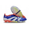 Chaussure de foot adidas Predator Elite FG Bleu Lucide Blanc Ftwr Rouge Solaire