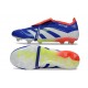 Chaussure de foot adidas Predator Elite FG Bleu Lucide Blanc Ftwr Rouge Solaire
