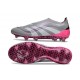 adidas Predator Elite Sans Lacets FG Gris Blanc Rose