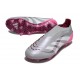 adidas Predator Elite Sans Lacets FG Gris Blanc Rose