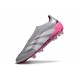 adidas Predator Elite Sans Lacets FG Gris Blanc Rose