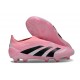 adidas Predator Elite Sans Lacets FG Rose Noir