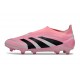 adidas Predator Elite Sans Lacets FG Rose Noir