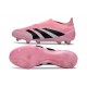adidas Predator Elite Sans Lacets FG Rose Noir
