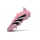 adidas Predator Elite Sans Lacets FG Rose Noir