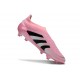 adidas Predator Elite Sans Lacets FG Rose Noir