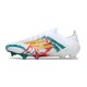 Chaussure Adidas F50 Elite FG Blanc Vert Or