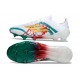 Chaussure Adidas F50 Elite FG Blanc Vert Or