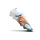 Chaussure Adidas F50 Elite FG Blanc Vert Or