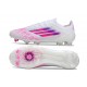 Chaussure Adidas F50 Elite FG Blanc Ftwr Rose Lucide