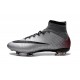 Nouveau Chaussure de Football Nike Mercurial Superfly CR FG CR 500 Argenté Gris Noir Rouge