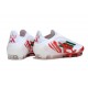 Crampon Adidas F50 Elite Sans Lacets FG Blanc Rouge Vert