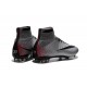 Nouveau Chaussure de Football Nike Mercurial Superfly CR FG CR 500 Argenté Gris Noir Rouge
