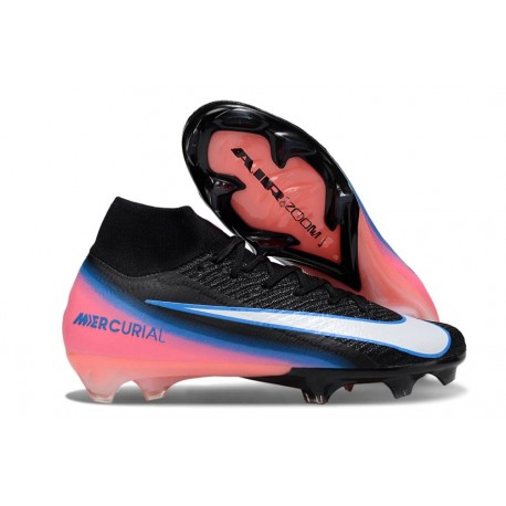 Nike Air Zoom Mercurial Superfly 10 Elite FG Noir Blanc Rose
