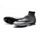 Nouveau Chaussure de Football Nike Mercurial Superfly CR FG CR 500 Argenté Gris Noir Rouge