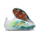 Crampon Adidas F50 Elite Sans Lacets FG Blanc Vert Or