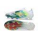 Crampon Adidas F50 Elite Sans Lacets FG Blanc Vert Or