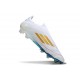 Crampon Adidas F50 Elite Sans Lacets FG Blanc Vert Or